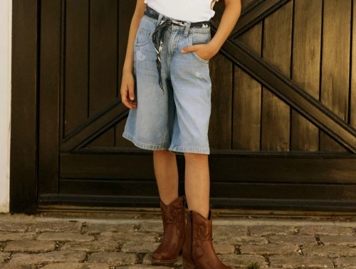 Name It cowboyshorts mellem blå denim